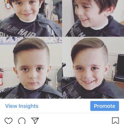 Elmsford Barbershop - My son before and after, big difference.