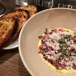 Beef Tartare with olive oil toasted sourdough bread Beef Tartare with olive oil toasted sourdough bread
