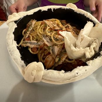 Miky - Second place to the linguine but a solid second place spaghetti with anchovies. - Seafood Near Me - Monterosso al Mare, SP