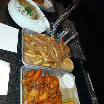 Bar 1818 - Happy hour foodies... Cauliflower Tots, Spinach and Artichokes Hushpuppies, Frings, and Wings 2 for $10 - Diners Near Me - Amherst, New York Bar 1818 - Happy hour foodies... Cauliflower Tots, Spinach and Artichokes Hushpuppies, Frings, and Wings 2 for $10 - Diners Near Me - Amherst, New York