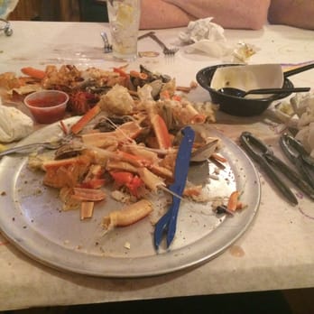 The Mad Crabber - Reminants of a delicious meal! - Seafood Near Me - Avon, North Carolina