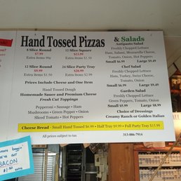Pizza and salads too! Pizza and salads too!