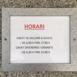 Palou - Horarios
