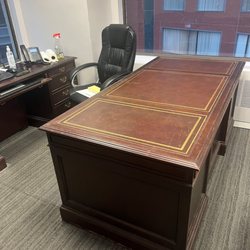 Hudson & Crane - Mahogany Executive Desk 72 x 36 inches Baker Furniture