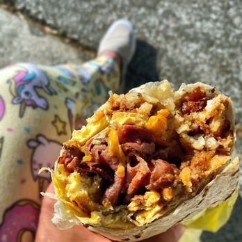 Lucky Boy - Chili and Pastrami Breakfast Burrito: $12.00 - Burgers Near Me - Pasadena, California Lucky Boy - Chili and Pastrami Breakfast Burrito: $12.00 - Burgers Near Me - Pasadena, California