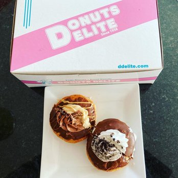 Donuts Delite - Our chocolate-cream donut buffet - Donuts Near Me - Rochester, New York Donuts Delite - Our chocolate-cream donut buffet - Donuts Near Me - Rochester, New York