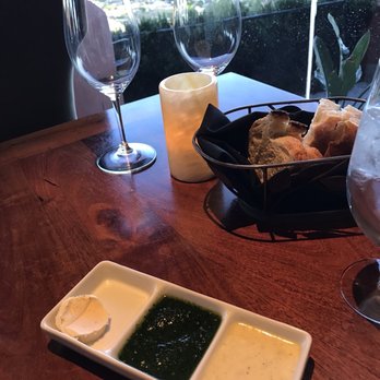 Different Pointe of View - Complementary bread (wasn't warm ) with passion fruit butter, pesto, cheese) - New American Near Me - Phoenix, Arizona Different Pointe of View - Complementary bread (wasn't warm ) with passion fruit butter, pesto, cheese) - New American Near Me - Phoenix, Arizona