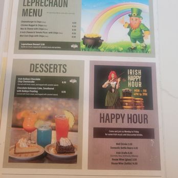 The Irish Colleen - Menu - Irish Pub Near Me - Pinetop-Lakeside, Arizona