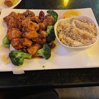 East Moon Asian Bistro - General Tso's Chicken with Fried Rice - Asian Fusion Near Me - Bowie, Maryland