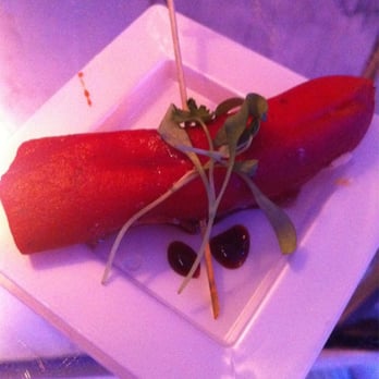 Siena Tavern - Small red roasted pepper with cheese and chorizo in the middle. So good! (Catered Event) - Italian Near Me - Chicago, Illinois Siena Tavern - Small red roasted pepper with cheese and chorizo in the middle. So good! (Catered Event) - Italian Near Me - Chicago, Illinois