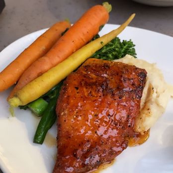 Yard House - Whiskey Glazed Salmon so delicious! I loved the crispy edges and the Juicy meat! Carrots were a bit undercooked. - New American Near Me - Sacramento, California Yard House - Whiskey Glazed Salmon so delicious! I loved the crispy edges and the Juicy meat! Carrots were a bit undercooked. - New American Near Me - Sacramento, California