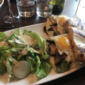 Saint Leo - The Special of the day: Sandwich with eggs, pork belly, tomato pesto, mozzarella on cibatta bread served with a simple salad! - Italian Near Me - Oxford, Mississippi Saint Leo - The Special of the day: Sandwich with eggs, pork belly, tomato pesto, mozzarella on cibatta bread served with a simple salad! - Italian Near Me - Oxford, Mississippi