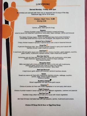 Menu photo 8 Dynasty Chinese Cuisine Miramar Beach, FL