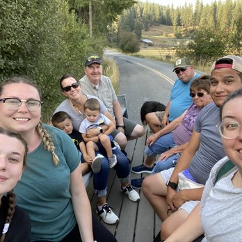 Rider Ranch - Ten of us on the wagon ride - Ranches Near Me - Coeur D Alene, Idaho Rider Ranch - Ten of us on the wagon ride - Ranches Near Me - Coeur D Alene, Idaho
