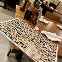 AYCE menu AYCE menu