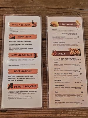 Menu photo 3 Vanguard Brewing Wilsonville, OR