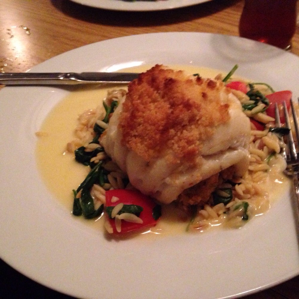 18 below - crab stuffed haddock - Seafood Near Me - Waterville, Maine