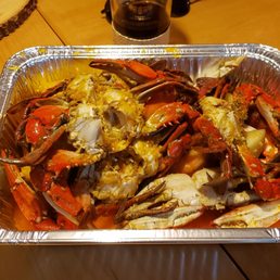 The crab combo, with corn and potatoes. The crab combo, with corn and potatoes.