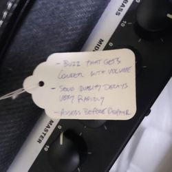 Beamish Electronics - Description of the problem in the rep's handwriting