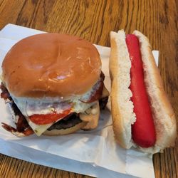 Joe’s In and Out - Cheyenne Burger and a Rocky Mountain Hot Dog