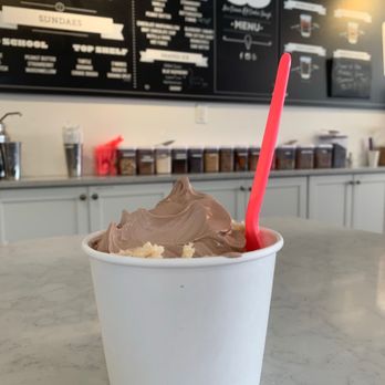 Pendleton Parlor: Ice Cream & Cookie Dough - Side by side - chocolate ice cream & cake batter cookie dough - Ice Cream & Frozen Yogurt Near Me - Cincinnati, Ohio Pendleton Parlor: Ice Cream & Cookie Dough - Side by side - chocolate ice cream & cake batter cookie dough - Ice Cream & Frozen Yogurt Near Me - Cincinnati, Ohio