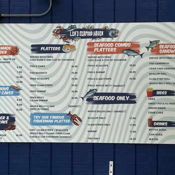 Len's Hot Dog Haven - Seafood Haven Menu - Hot Dogs Near Me - Pawtucket, Rhode Island
