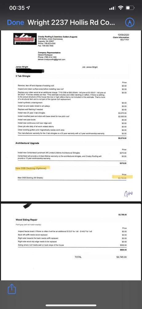 Slide of Crosby Roofing & Seamless Gutters - Augusta