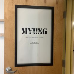 Glow With Myung - Sign to the door of the Suite