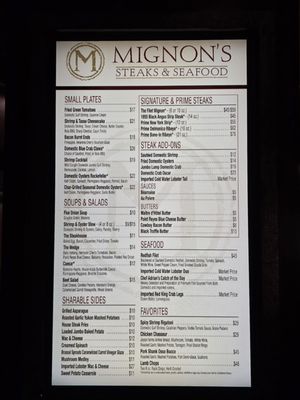 Menu photo 1 Mignon's Steaks & Seafood Biloxi, MS