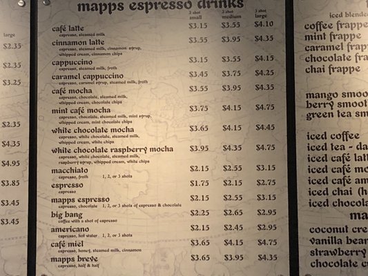 Menu photo 2 Mapps Coffee Minneapolis, MN