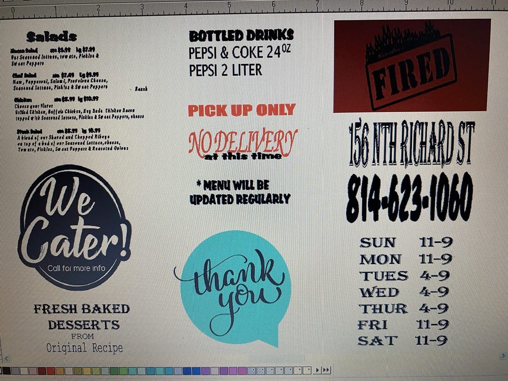 Fired Food Truck & restaurant  Logo