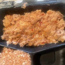 Barbecue Shack - It was some meat with vinegar. I asked for no dip and it was so dipped I bet there wasn't a bit of dip left in the dipping building