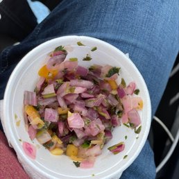 Mango salsa is all onions, kind of gross Mango salsa is all onions, kind of gross
