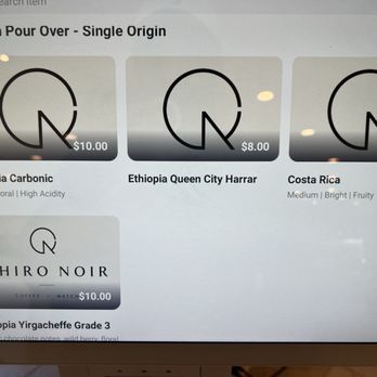 Shiro Noir - Pour over menu - Coffee & Tea Near Me - Davis, California Shiro Noir - Pour over menu - Coffee & Tea Near Me - Davis, California
