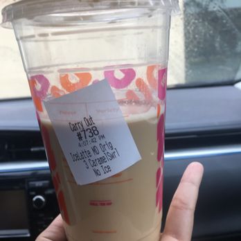 Dunkin' - So no ice meaning half cup? - Donuts Near Me - Baldwin Park, California
