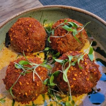 Lineage - Crispy Shrimp & Scallop Croquettes - Asian Fusion Near Me - Wailea, Hawaii Lineage - Crispy Shrimp & Scallop Croquettes - Asian Fusion Near Me - Wailea, Hawaii