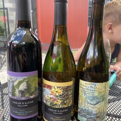 Coeur d'Alene Cellars Winery - Wine we brought that was good to take home.