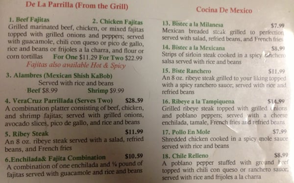 Menu photo 5 Veracruz Restaurant Victoria, TX Menu photo 5 Veracruz Restaurant Victoria, TX