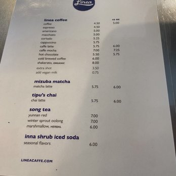 Linea Caffe - Menu - Coffee Roasteries Near Me - San Francisco, California Linea Caffe - Menu - Coffee Roasteries Near Me - San Francisco, California