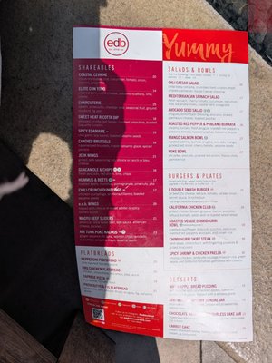 Menu photo 1 E.D.B Burbank, CA Menu photo 1 E.D.B Burbank, CA