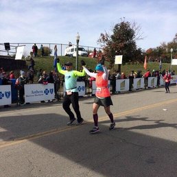 Crossing the finish line