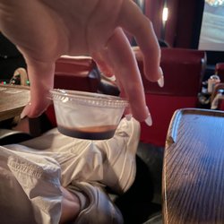 Movie Tavern - Chocolate sauce.