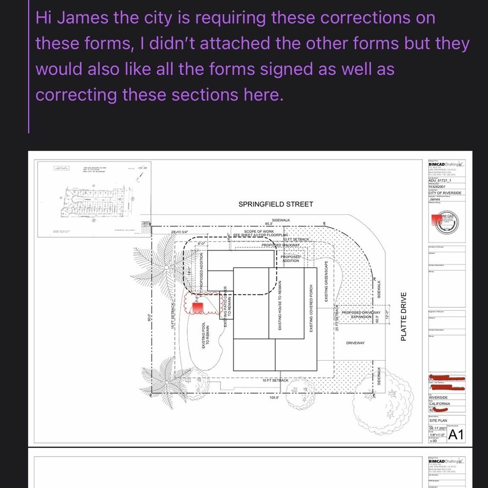 BIMCAD Drafting Services - Email with corrections sent on 8/2/21 - Architects Near Me