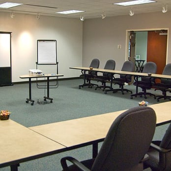 The Solution Center - The Lexington room set in a U shape for 25 people with a projector and 6' screen. - Venues & Event Spaces Near Me - Durham, North Carolina The Solution Center - The Lexington room set in a U shape for 25 people with a projector and 6' screen. - Venues & Event Spaces Near Me - Durham, North Carolina