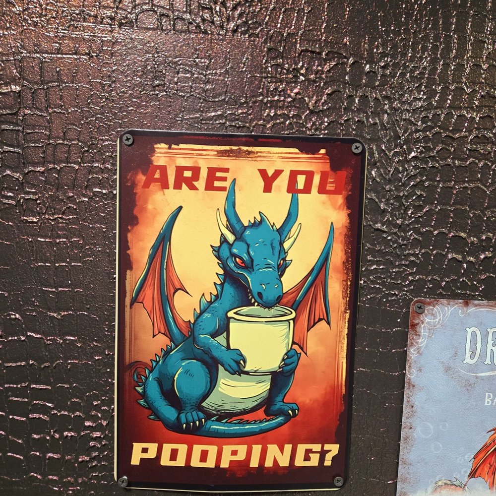 Puffy's Magic Dragon - Funny Bathroom Sign - Asian Fusion Near Me - Carolina Beach, North Carolina Puffy's Magic Dragon - Funny Bathroom Sign - Asian Fusion Near Me - Carolina Beach, North Carolina