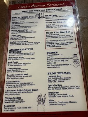 Menu photo 3 Picha's Czech-American Restaurant West, TX Menu photo 3 Picha's Czech-American Restaurant West, TX