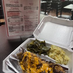 Ms Pats Southern Bistro - Menu grilled fish and homemade potato salad