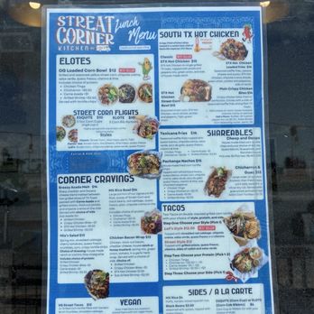 Street Corner Kitchen - Lunch menu. Breakfast also amazing! - Mexican Near Me - Corpus Christi, Texas Street Corner Kitchen - Lunch menu. Breakfast also amazing! - Mexican Near Me - Corpus Christi, Texas