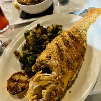 Station 4 - Whole red snapper with Crispy Brussels Sprouts - New American Near Me - Washington, DC, District of Columbia