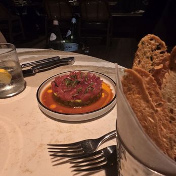 The Amalfi Llama - Tuna Tar tar appetizer with crostinis. the bite was balanced and amazing - Italian Near Me - San Diego, California